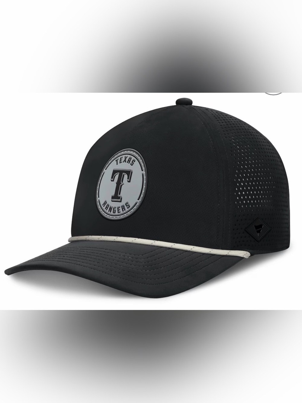 NWOT Men's Texas Rangers Fanatics Black Signature A-Frame Adjustable Hat